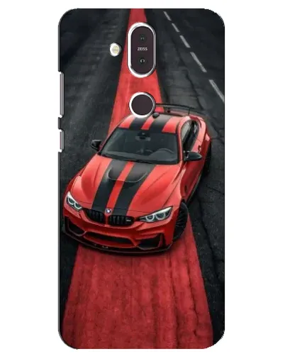 Чехол для Nokia 8.1 (2018) с картинкой «BMW на красной дорожке»
