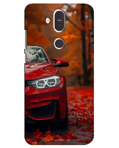Чехол для Nokia 8.1 (2018) с картинкой «Осенняя BMW M4»