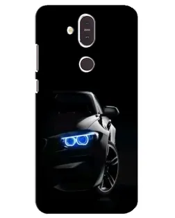 Чехол для Nokia 8.1 (2018) с картинкой «BMW — ночной взгляд» Чехол для Nokia 8.1 (2018) с картинкой «BMW — ночной взгляд»