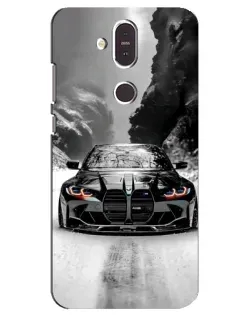 Чехол для Nokia 8.1 (2018) с картинкой «BMW — акварельный дрифт» Чехол для Nokia 8.1 (2018) с картинкой «BMW — акварельный дрифт»