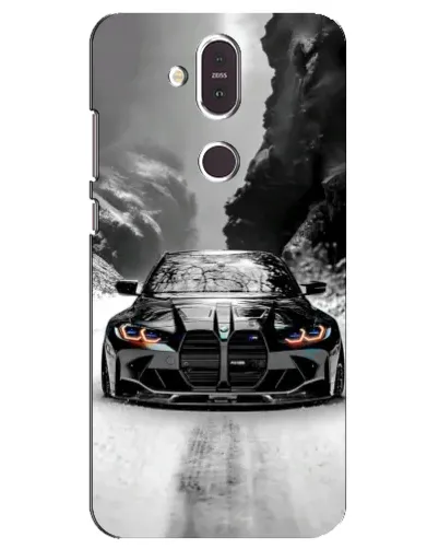 Чехол для Nokia 8.1 (2018) с картинкой «BMW — акварельный дрифт» Чехол для Nokia 8.1 (2018) с картинкой «BMW — акварельный дрифт»