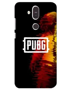 Чохол для Nokia 8.1 (2018) з картинкою «Яскравий логотип PUBG»
