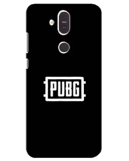 Чохол для Nokia 8.1 (2018) з картинкою «Лого BMW — металевий блиск»