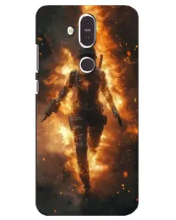 Чохол для Nokia 8.1 (2018) з картинкою «BMW — швидкість у дощі»