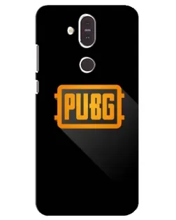Чохол для Nokia 8.1 (2018) з картинкою «PUBG — рамка лого»