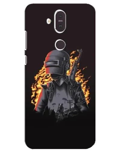 Чохол для Nokia 8.1 (2018) з картинкою «PUBG — вогняний силует» Чохол для Nokia 8.1 (2018) з картинкою «PUBG — вогняний силует»