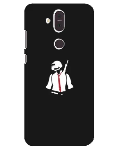 Чохол для Nokia 8.1 (2018) з картинкою «PUBG — силует воїна» Чохол для Nokia 8.1 (2018) з картинкою «PUBG — силует воїна»