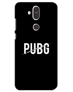Чохол для Nokia 8.1 (2018) з картинкою «PUBG — білий логотип»