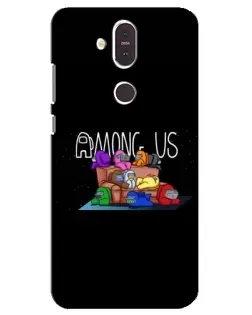 Чохол для Nokia 8.1 (2018) з картинкою «Логотип Among Us»