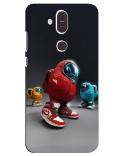 Чохол для Nokia 8.1 (2018) з картинкою «Among Us — 3D стиль»