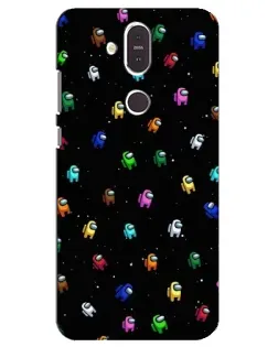 Чохол для Nokia 8.1 (2018) з картинкою «Екіпаж Among Us»