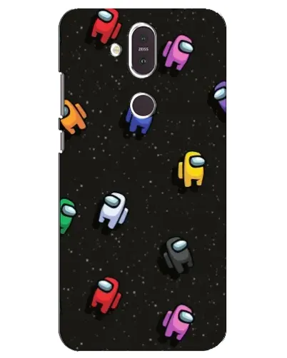 Чохол для Nokia 8.1 (2018) з картинкою «Космічний патерн Among Us»