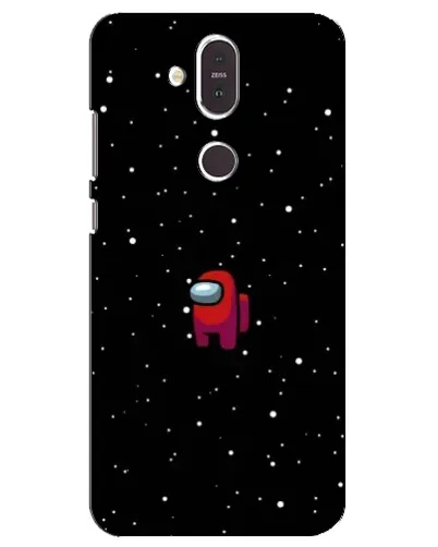 Чохол для Nokia 8.1 (2018) з картинкою «Червоний Among Us»