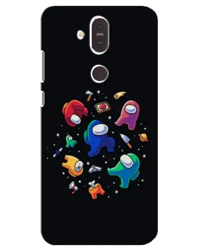 Чохол для Nokia 8.1 (2018) з картинкою «Among Us космос»