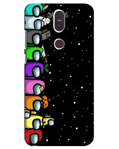 Чохол для Nokia 8.1 (2018) з картинкою «Команда Among Us»