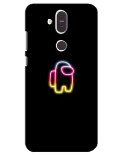 Чохол для Nokia 8.1 (2018) з картинкою «Among Us градієнт»