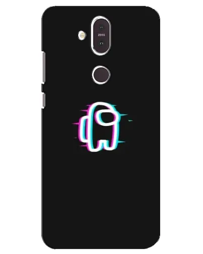 Чохол для Nokia 8.1 (2018) з картинкою «Among Us неон»