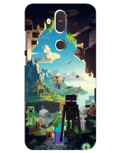 Чохол для Nokia 8.1 (2018) з картинкою «Ендермен у лісі»