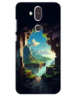 Чохол для Nokia 8.1 (2018) з картинкою «Вид з печери»
