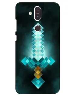 Чохол для Nokia 8.1 (2018) з картинкою «Алмазний меч неон»