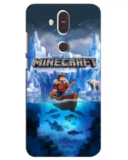 Чохол для Nokia 8.1 (2018) з картинкою «Minecraft льодянийсвіт»