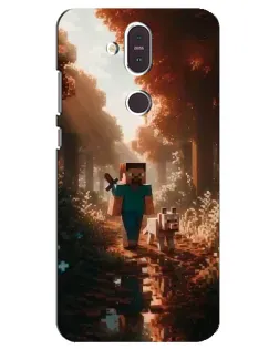 Чохол для Nokia 8.1 (2018) з картинкою «Стів у лісі»