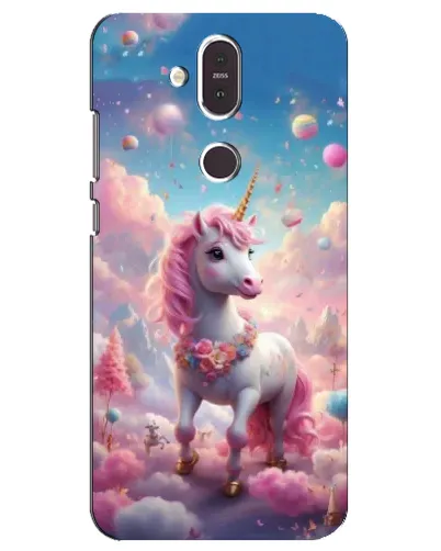 Чохол для Nokia 8.1 (2018) з картинкою «Єдиноріг серед хмар»