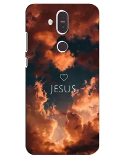 Чохол для Nokia 8.1 (2018) з картинкою «Сяйво Імені Jesus»