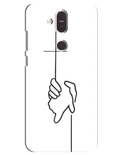 Чохол для Nokia 8.1 (2018) з картинкою «Рука тримає»