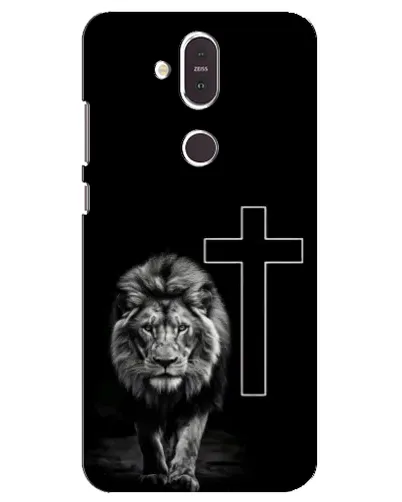 Чехол для Nokia 8.1 (2018) с картинкой «Лев и Крест»