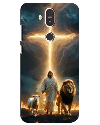 Чехол для Nokia 8.1 (2018) с картинкой «Лев Иуды и Свет»