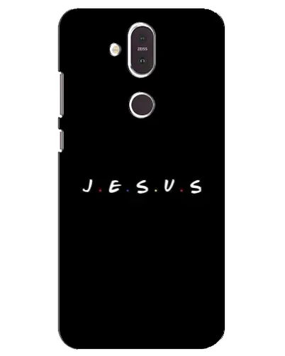 Чехол для Nokia 8.1 (2018) с картинкой «Точки веры J.E.S.U.S.»