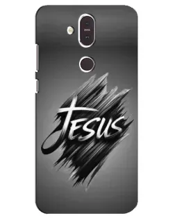 Чехол для Nokia 8.1 (2018) с картинкой «Надпись Jesus Graffiti»