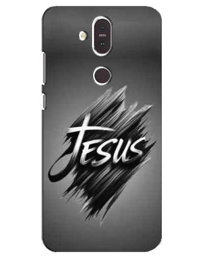 Чехол для Nokia 8.1 (2018) с картинкой «Надпись Jesus Graffiti»