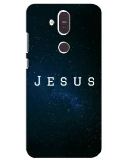 Чехол для Nokia 8.1 (2018) с картинкой «Звездное небо Jesus»
