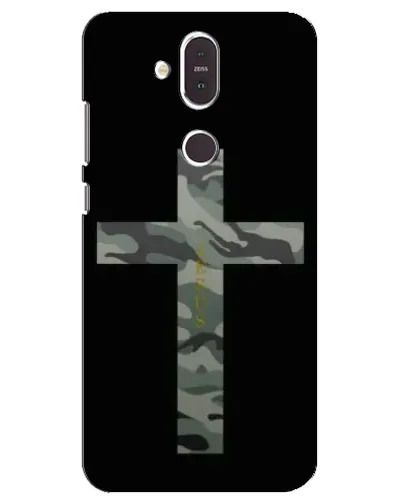 Чехол для Nokia 8.1 (2018) с картинкой «Милитари Крест»