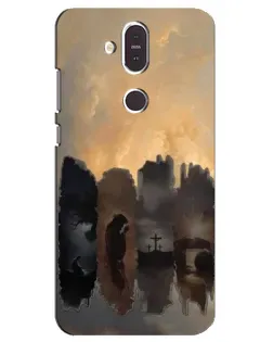 Чехол для Nokia 8.1 (2018) с картинкой «Дорога к вере»