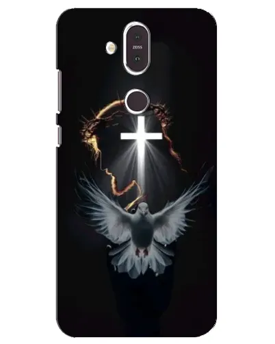 Чехол для Nokia 8.1 (2018) с картинкой «Голубь и Свет»