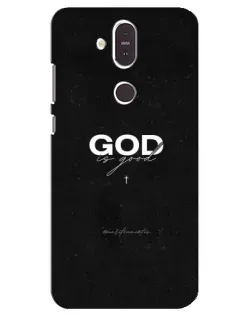 Чехол для Nokia 8.1 (2018) с картинкой «GOD — Бог над всем»