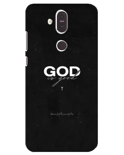 Чехол для Nokia 8.1 (2018) с картинкой «GOD — Бог над всем»