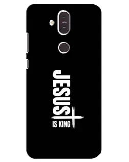 Чехол для Nokia 8.1 (2018) с картинкой «Вертикаль веры Jesus»