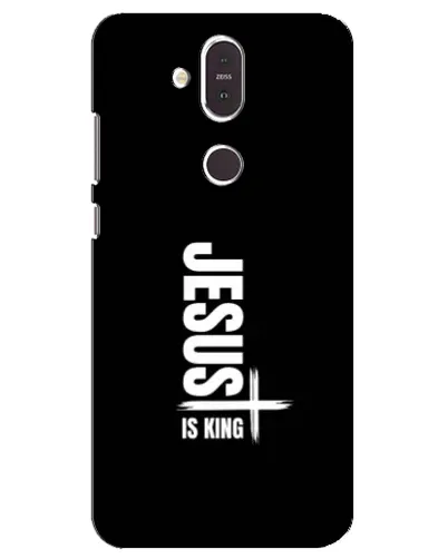 Чехол для Nokia 8.1 (2018) с картинкой «Вертикаль веры Jesus»