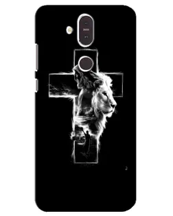 Чохол для Nokia 8.1 (2018) з картинкою «Сяючий хрест Jesus»