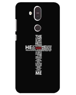 Чохол для Nokia 8.1 (2018) з картинкою «Текстовий хрест»