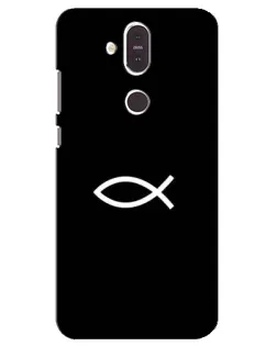 Чохол для Nokia 8.1 (2018) з картинкою «Символ риби Jesus»