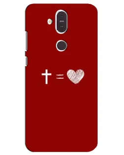 Чохол для Nokia 8.1 (2018) з картинкою «Рівняння любові»