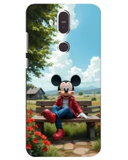 Чохол для Nokia 8.1 (2018) з картинкою «Міккі на лавці»