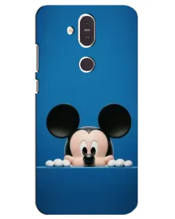 Чохол для Nokia 8.1 (2018) з картинкою «Міккі виглядає» Чохол для Nokia 8.1 (2018) з картинкою «Міккі виглядає»