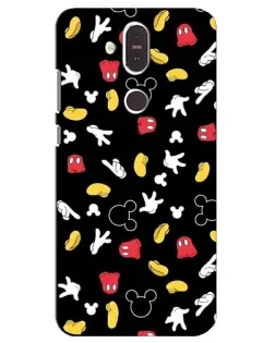Чохол для Nokia 8.1 (2018) з картинкою «Графічний принт лапок»