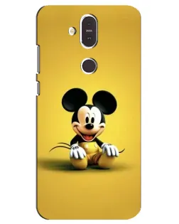Чохол для Nokia 8.1 (2018) з картинкою «Міккі на жовтому»
